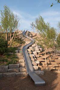 These cool playground slides will open with The Hills on Governor's Island