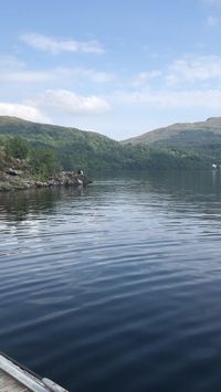 Inveruglas pyramid beautiful lake and mountains