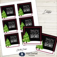 Soap Christmas Gift Tags | Printable - Digital File | Scent-sational Christmas | Holiday Tree | HTx009 - Instant Download