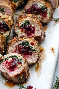 Best Christmas Stuffed Pork Tenderloin