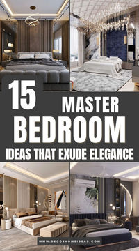 Explore 15 gorgeous master bedrooms that blend comfort and sophistication effortlessly. With plush fabrics, elegant furniture, and soothing color palettes, these spaces redefine relaxation while showcasing timeless style. Which of these stunning designs will inspire your dream bedroom?