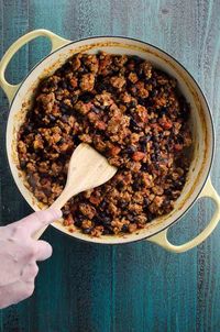 Easy Ground Pork Tacos with Black Beans | Umami Girl