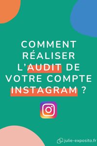 L’audit de votre compte instagram peut s’effectuer lorsque : - vous notez une baisse de visibilité et/ou d’engagement (stories, posts, reels) - vous n’êtes plus aligné.e avec votre contenu - vous en ressentez l’envie et besoin Découvrons maintenant les différentes étapes pour analyser votre compte instagram.