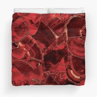 "Red Carnelian Ruby " Duvet Cover by ilovesbd | Redbubble