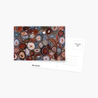 "Red Agate Geode Gemstone " Postcard by ilovesbd | Redbubble