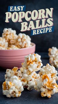 Whip up these easy popcorn balls in no time! Perfect for parties, movie nights, or holiday treats. Sweet, sticky, and oh-so-fun to make!