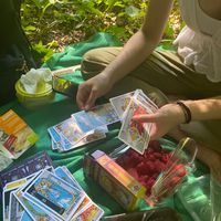 #tarot #picnic #forest #food