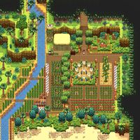 this is from a game called stardew valley. ginger island is something you unlock after you fix up the boat at willy’s