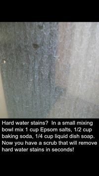 Hard water stains