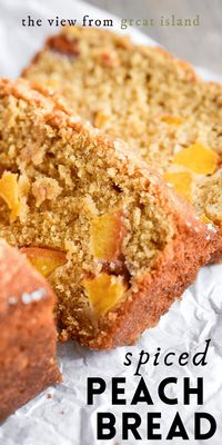 Easy Spiced Peach Bread