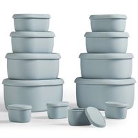 PRICES MAY VARY. 【Silicone Food Storage Containers with Lids】- These nesting silicone food storage containers with lids are hard shell, airtight, leakproof and BPA free. These silicone containers are great for meal prep, lunch, leftovers, snacks, fruits, etc. They are ideal for a variety of foods and more! These reusable silicone food containers are microwave, freezer and dishwasher Safe. 【Set of 12 Nesting Silicone Containers】- Package include 12 silicone containers and 12 lids of variety size.