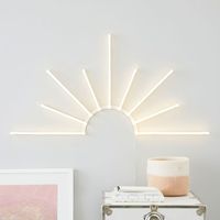 Brighten your room with our Sun Burst LED Wall Light. The sunny design will add style and a cast a warm glow in any room.