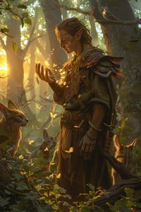 Elf Druids are mystical peoples of the woods, attuned to the flow of nature and the magic that flows through it. They have a deep connection to the earth and its creatures and can call upon the elements to aid them in battle or heal their wounds. Read our guide here.