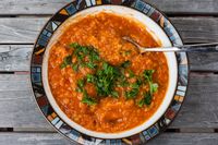 Armenian Red Lentil and Apricot Soup Recipe - Tea and Mangoes