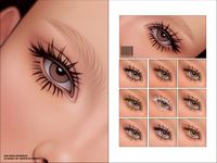 The Sims Resource - Maxis Match 2D Eyelashes N104