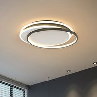 Metallic Ring Flush Light Modern Style LED Flush Ceiling Light Fixture