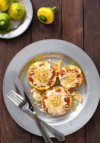 Baked Pattypan Squash Parmesan