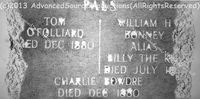 Billy The Kid TombStone Rubbing *** William H. Bonney  *** Fort Sumner , New Mexico*** May 8th, 2013 *** R I P