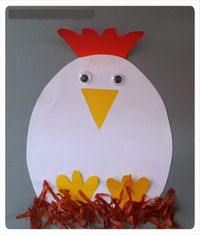 hen craft idea for kids | Crafts and Worksheets for Preschool,Toddler and Kindergarten