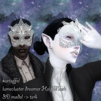 Sims 4 CC's - The Best: Lumecluster Dreamer Half Mask by markartoffel