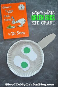 Paper Plate Dr Seuss Green Eggs - Kid Craft