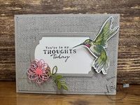 Thoughtful Expressions Hummingbird Color. #ThoughtfulExpressions #HummingbirdColor #StampinUp #FrenchieStamps #GreetingCards #PaperCrafting #RubberStamps