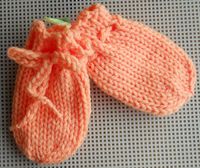 Suzies Stuff: PICOT BABY MITTS