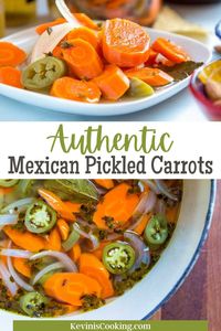 Authentic Mexican Pickled Carrots are a crunchy delicious snack, often served at Mexican restaurants. Make this easy quick pickle recipe at home! These are great for summer time snacking and for a little something as you grill or make dinner. Big fans of Mexican cooking here and we eat it quite often.