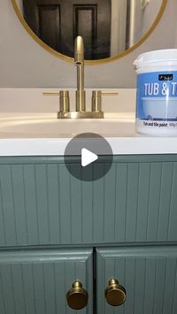 Kyra Wright | DIY your house into a HOME on Instagram: "#ad I recently transformed our vanity but the sink needed some help. Thanks to @dwilpaint I was able to make our sink look brand new!
It was super easy to use and dried super quick. It comes in a variety of colors and can be used on your bathroom tub, floor tile, countertops and more.

The link is available in my bio!

Use Kyra30 to get 30% off!!
Product used: DWIL tub and tile refinishing kit

#dwil #dwilpaint #bathroomdecor #bathroommakeover"