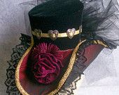 Victorian Steampunk Hat, Edwardian Tea Party, Mardi Gras, Kentucky Derby or Costume Party (SPECIAL ORDER)