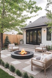 Discover stunning fire pit ideas guaranteed to make you wanna roast allll the marshmallows. Regardless of size or budget, there's something for everybody! See the rest of the ideas at livingletterhome.com.