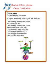 Circus Song #BirdysKids #ToddlerCreativeMovement