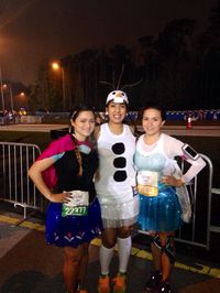 Run disney Frozen Anna, Olaf and Elsa running costume