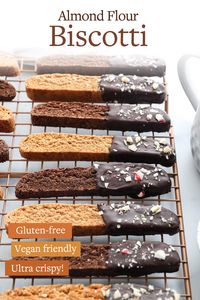 Almond Flour Biscotti is naturally gluten-free, using just 5 simple ingredients! These almond cookies are dairy-free & Paleo friendly, and would make an excellent DIY gift!