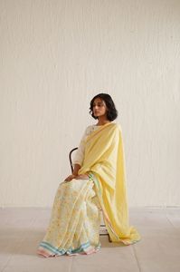 Yellow saree for Women By EKA Design India