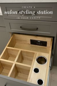 Create a hair dryer drawer, a pull out pantry or any other organized, powered drawer space by installing one of our in drawer outlets to your cabinet or furniture drawers.