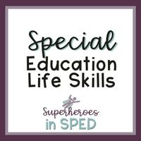 This board contains special education life skills activities, lesson plans, games, curriculum, tasks, worksheets and classroom setup ideas. Life skills and vocational skills are vital to teach to special needs students. These functional life skills activities help students to be prepared for cooking, work, cleaning and more! Task boxes, dealing with money, everyday math, and more for high school and beyond.