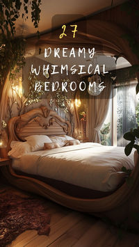 Dreaming of a magical bedroom? Click to discover 27 whimsical bedroom ideas that blend fairy-tale elements with modern chic for a dreamy escape. 🌟🛏️ #WhimsicalBedroom #FairyTaleChic #DreamyEscape #BedroomInspiration #MagicalDesign