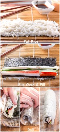 An easy tutorial in how to make sushi! A sushi rolls recipe can be so broad in selection as there are so MANY ways to fill them! But if you master the sushi rice the fillings are really just of preference. You don’t need to be a chef or have fancy fillings to make sushi rolls from home.