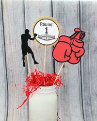 Excited to share this item from my #etsy shop: Boxing Party,Boxer,Boxing Party Centerpieces,Boxing Party Props,Boxing Gloves