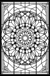 An original illustration designed for coloring, depicting a geometric stain glass window for maximum coloring pleasure. View more coloring pages here - https://www.aiposterart.etsy.com/section_id=41136363 If there is something you want custom made, please get in touch, I can probably make it for you! To return to our Etsy shop, click here - https://www.aiposterart.etsy.comThis download is sold for your personal use. Resale or commercial use is not permitted but enquires are welcome.See my downloadable coloring books here - https://www.etsy.com/shop/AIPosterArt?section_id=42310857