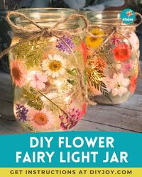 Do you have empty jars at home? Turn them into these beautiful flower fairy light jars! Find the instructions here.