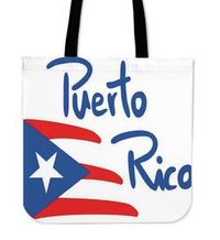 Puerto Rico Flag Tote Bags