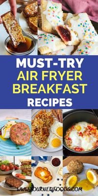 A delicious collection of Air Fryer breakfast recipes, ideas and inspiration for tasty, easy Air fryer meals. These popular air fryer breakfast recipes are easy to make at home and perfect to eat during holidays and all year round. This collection of must-try air fryer recipes also includes a selection of Keto, Vegan and Vegetarian air fryer recipes. Which is your favorite?