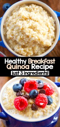 Super Healthy & Easy Quinoa Breakfast Bowl Recipe