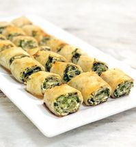 Spinach Feta Phyllo Rolls - Lexis Rose