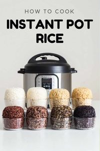 Here is your fail-proof guide for Instant Pot Rice. White rice, brown rice, and many more, basically a rice pressure cooking encyclopedia.