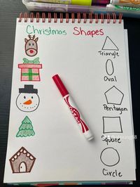 Easy Toddler and Preschool Activities | Christmas toddler learning journal activities | Facebook