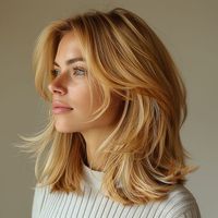 Upgrade your bob with layered ends, adding movement and volume to your medium-length locks for a fresh, modern look. This versatile hairstyle features a long bob with textured layers, offering a dynamic silhouette that’s both chic and flattering for any face shape. Click for more!