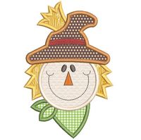 Free Whimsical Scarecrow Applique